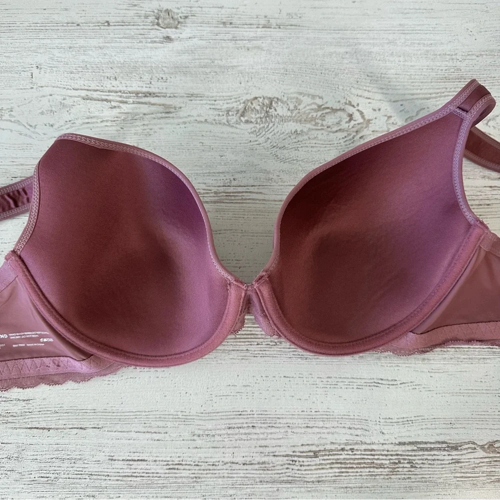 LUCKY BRAND Wide Strap Underwire Bra 42C Mauve